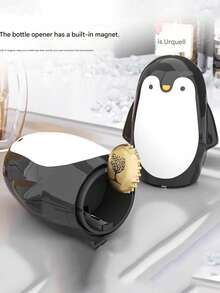 1pc/3pcs Multi-Functional Penguin Shaped Bottle Opener, Sealing Wine Cork, Beer Opener, Suitable For Opening Beer, Soda, Wine, Beverages And More
