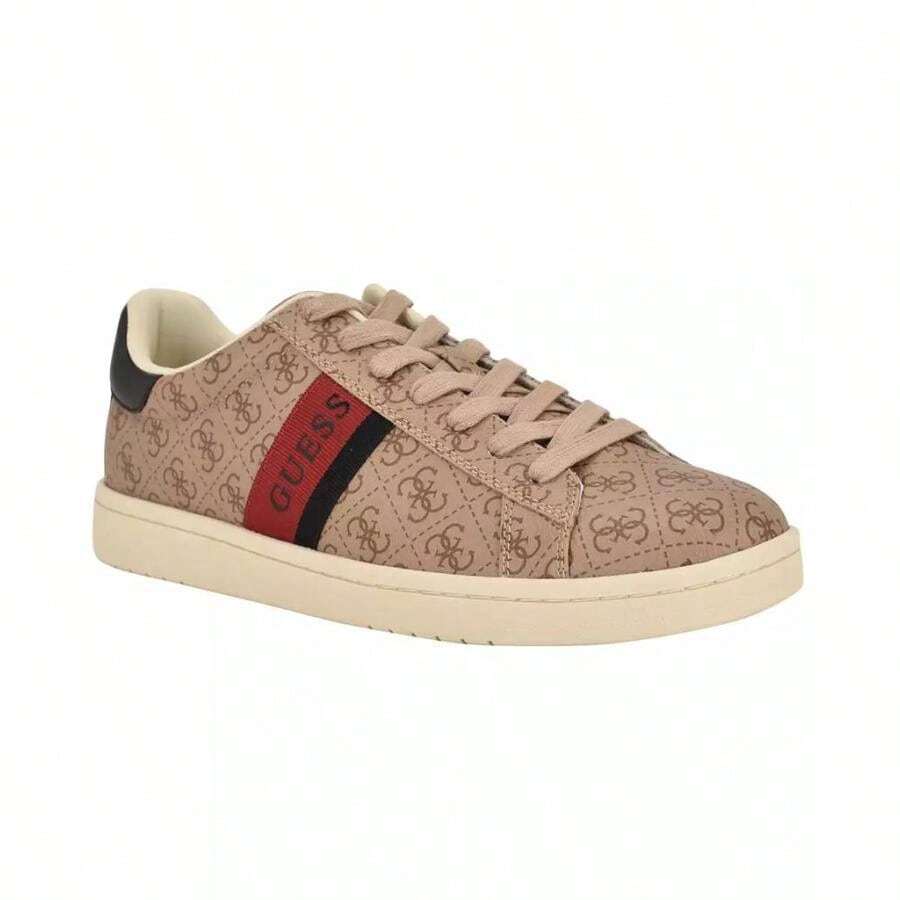 Guess Men's Lawrenzz Branded Lace-Up Casual Sneakers | | Men Casual Athletic Shoes - 棕色 - 查看 1