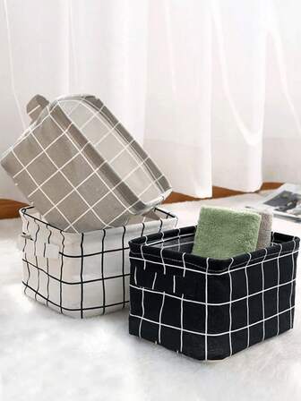 4/1pc Storage Basket, Foldable Storage Box, Storage Basket, Desktop Storage Box, Multi-Functional Storage Box, Shelf, Storage Rack, Underwear Storage Box, Decorative Snack Storage Box, Multi-Functional Storage Box, Portable Storage Box, Storage Basket, Office Supplies Storage Box. Suitable For Family, Bedroom, Bathroom, Office, Outdoor Travel