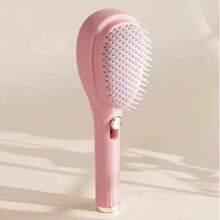 1pc Upgraded Retractable Cleaning Design Air Cushion Massage Comb, Portable Anti-Static Hair Brush - Multicolor - View 9