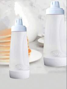 1pc/2pcs 1000ml Hand-Cranked Batter Mixer Bottle Dispenser,Batter Mixing Bottle; Cream Pancake; Pancake Batter Mixing Bottle, Pressed Type Pancake Cream Dispensing Bottle With Scale,Cream Whipping Bottle, And Seasoning Squeeze Bottles, Mini Transparent Sauce Bottles. - Clear - View 15