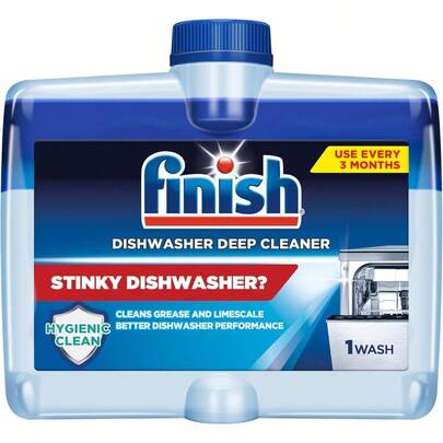 Finish Dishwasher Cleaner Liquid Deep Cleans Hidden Grease And Limescale Fights Odors And Maintains Performance 3 Month Supply 8.45oz 1 Bottle