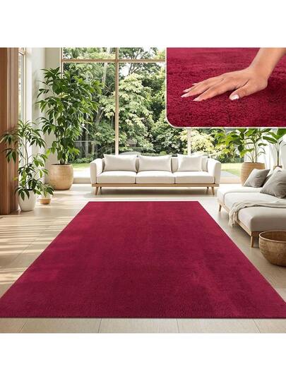 TT Home Vloerkleed Living Room, Short Pile, Plain, Moderne Washable, Colour:Cream, Size: 120 170 Cm