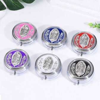 1串不锈钢玫瑰花念珠，金属礼盒包装