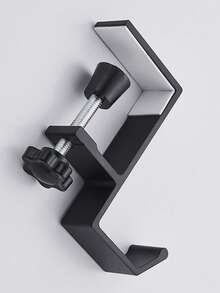 Crochets de sac montés sur bureau - Crochet simple en métal, support de sac à main robuste, support de sac à dos, crochets de bord de bureau en alliage d'aluminium, crochets amovibles sans clou à fixer sous le bureau, convient pour les bureaux d'école, de maison et d'appartement