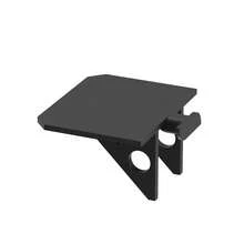 1pc V-Shaped Wall Mounted Shelf - No Screws Installation, Suitable For 13mm Groove Panels, Modern Minimalist Design, For Home Decor And Sculpture Display, Durable Plastic Rack, Suitable For Fashionable Storage And Acoustic Enhancement, Decorative Shelf, Minimalist Decor, Easy To Install Shelving, Easy Install Rack, Acoustic Wall Panel Organizer - Multicolor - View 7