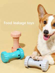 New Pet Cat And Dog Food Leaker Cat Educational Toy Dumbbell Tire Shape Food Leakage Toy Dog ​​Resistant To Chewing Slow Feeder Pet Best-Selling Toys - Multicolor - View 6