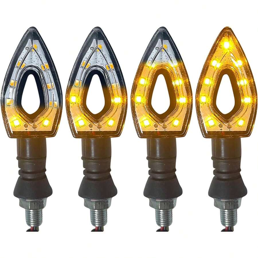 Direccionales Led para Moto Luces Intermitentes Set de Direccionales LED Motocicleta Secuencial Indicador Intermitente Luces 4pz JPAT - 1 - Ver 1