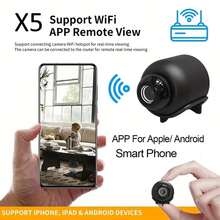 X5 cámara WiFi Monitor de  interior vigilancia videocámara IP Cam Audio Video grabadora - X5 mini - Ver 4