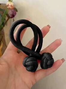 1 chiếc dây buộc tóc Dopamine đàn hồi cao, kiểu dáng mới ngọt ngào và năng động, phụ kiện tóc chống chảy xệ, dây buộc tóc hai đầu dày dặn thời trang kiểu Trung Quốc, dây chun buộc tóc, dây thun co giãn. - Nhiều màu - Xem 13