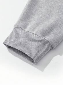 Men's Fleece Hooded Warm Shirt, Minimalist Solid Color, Elastic Cuffs, Classic Button Design, Comfortable To Wear. - Light Grey - View 6