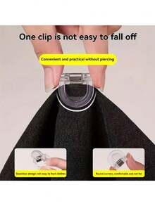 隐形裤腿夹 - 无需缝纫的裤腿固定器，防止裤腿拖地，也可用于固定遮阳帽/渔夫帽的绳子，隐形裤腿缩短夹，隐藏式扣环裤腿闭合装置，防止裤腿拖地。 - 彩色 - 查看 5