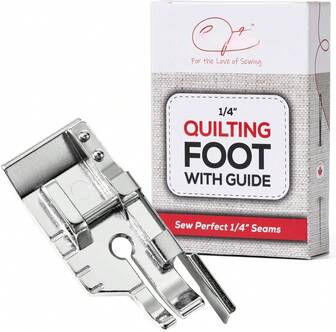 Quarter Inch  Quilting Foot With Guide - Compatible Brother 1/4 Inch Quilting Fooor  7mow Shank Sewing Machines - Fitock, Brother, Janome, Singer