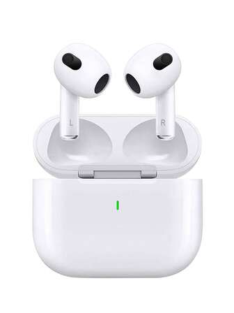 True Wireless Earbuds - Compatible With Apple And Android, Built-In Microphone, Sweat-Resistant Design, Up To 24 Hours Battery Life - White, Earphones > Wireless, Airbuds, Earbuds, Headphones