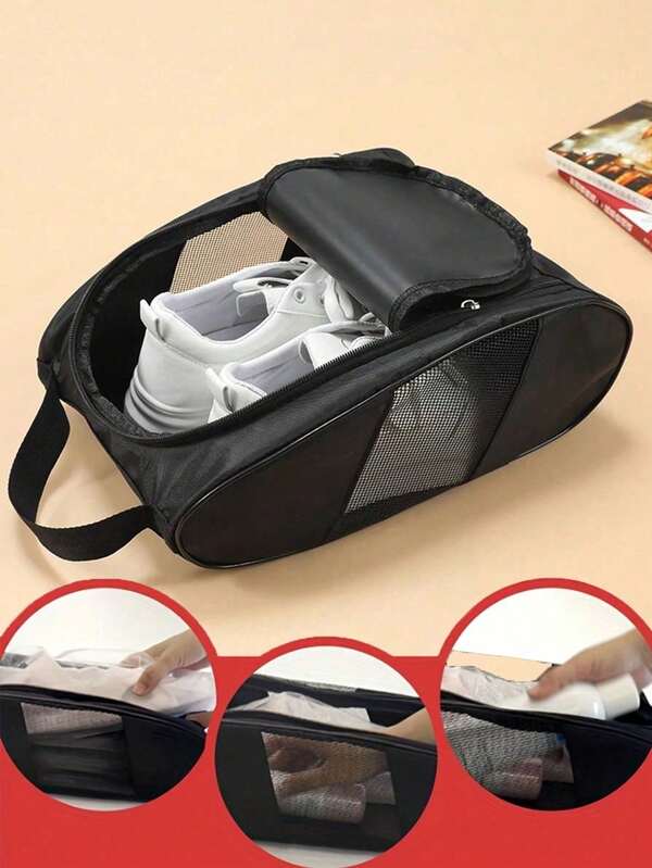 Travel Shoe Bag, Foldable Shoe Storage Bag, Zipper Shoe Bag, Unisex Boot Bag, Shoe Box, Essential Accessories For Travel, Vacation, Cruise, Summer Vacation, College, Dorm, School, Business Trip, Gym Shoe Storage Bag, Business Trip Suitcase Organizer, Home Dust Shoe Storage Bag, Suitable For Students, Office Workers, Travel Enthusiasts, Fitness Enthusiasts