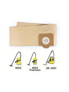 5/10 buah Kantong Kertas Filter/Kantong Non-Woven, Cocok Untuk Penyedot Debu Karcher 6.959-130A2204WD3300MV3WD3 - MultiWarna - View 7