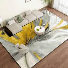 Luxurious Geometric Pattern Floor Mat - Soft, Machine Washable, Modern Minimalist Design (Gray, Yellow And White Color Scheme), Suitable For Living Room, Bedroom, Office And Other Multi-Scenes - Adds Vibrant Style To Home Decoration - Nhiều màu - Xem 10