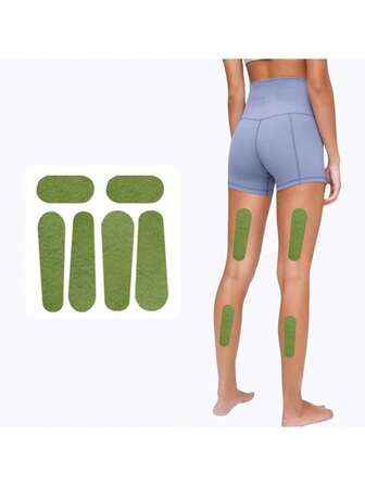 30 piezas/5 hojas Parche para músculos de la pierna, Parche de artemisa, Parche para la cintura, Parche para el brazo, Adecuado para personas perezosas