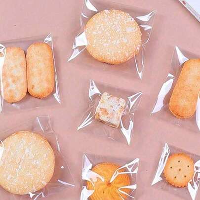 100 Túi đựng bánh quy trong suốt tự hàn kín | Túi đựng đồ ăn nhẹ Túi đựng kẹo nhựa tự làm | Túi quà trang trí | Túi đựng bánh kẹo | Túi tự dính | Túi đựng đồ dùng học tập | Thích hợp đựng kẹo | Bánh quy sô cô la và các loại thực phẩm khác | Ngày của Mẹ | Ngày lễ tình nhân và các lễ hội khác | Món quà tuyệt vời nhất cho bạn bè và gia đình