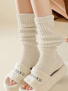 Medias largas / cubrepies / calentadores de brazo de lana de 40/50/70 cm, 1/2 pares, en colores y estilos acorde a la "Y2K" para mujer, accesorios de otoño e invierno