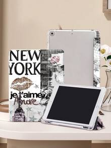 Junk Prin 平板电脑保护套，兼容 iPad (A16) 第 11 代 11 英寸（2025 款）、Apple iPad Air 11（2025 款）和 iPad 第 10 代 10.9 英寸（2022 款），带笔槽，三折支架保护套，自动唤醒/睡眠功能，是返校、情人节、节日送礼佳品。 - 彩色 - 查看 4