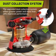Narbell 3A Orbital Sander With 15 Pcs Sanderpapers,14000RPM Random Orbit Sander Tool With 5" Electric Palm Sander Kit & 6 Variable Speeds For Woodworking & Sanding - Xem 2