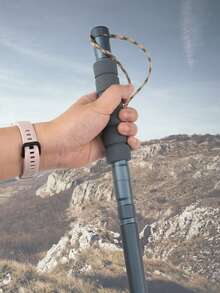 5-7 Sections Multifunctional Outdoor Hiking Trekking Pole With Compass, Comes With Storage Bag, Suitable For Camping, Hiking, Outdoor Adventure - Multicolor - View 5