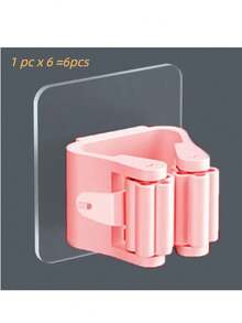 1/2/4/6/8pcs, Mop Holder, Mop Hook, Mop Clip, Wall Mounted Mop And Broom Storage Clip, Mop Hanging Rack, Multifunctional Tools Storage Clip For Bathroom Kitchen Garden, Cleaning Accessories, Household Gadgets No-Drill