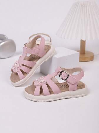 1 Pair Of Fashion Hook-And-Loop Butterfly Princess Shoes, Suitable For Girls, Non-Slip, Crystal Jewelry, Suitable For Daily And Leisure Wear, A Variety Of Styles To Choose From, Random Delivery.