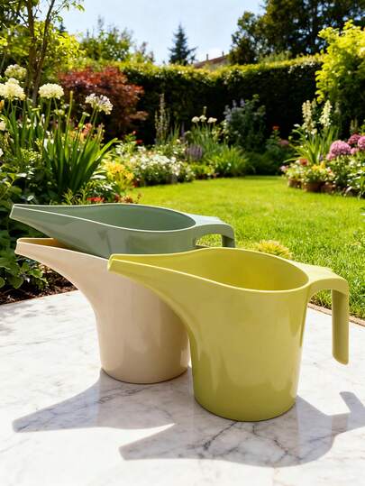 1个家用长嘴浇水壶，便携式浇水壶，加厚PP塑料浇水壶，大容量敞口浇水壶，园艺工具浇水壶，多功能储水罐