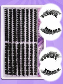 232 PCS Lash Clusters C Curl 100p/150p MIX10-18mm 2 Styles Natural Lashes Soft Comfortable DIY Clusters Individual False Eyelashes Newbie's Suitable For Daily Makeup, Campus Life, Weddings, Parties, Music Festivals, And Christmas.