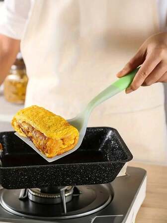 Silicone Spatula Set - Includes Tortilla Spatula, Wide Pizza Spatula, Steak Spatula, Non-Stick Sil Scraper, Wide Transparent Silicone Scraper, Suitable For Cooking, Mixing And Grilling - Excellent For Pancakes, Steaks And Thick Pakes (Random Color And Style) (Damage May Occur During Transportation Due To Rough Handling By Couriers, Minor Damage Does Not Affect Normal Use, Be Cautious If You Are!)