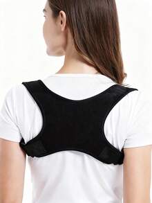 1 Pc-Adjustable Upper Back Brace For Mid, Upper Spine Support, Adjustable Straps To Keep The Posture Straight, Breathable Back Support For Men And Women! Shoulder Brace For Daily Work, Life, Fitness, Workout!