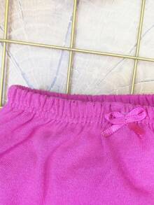 4-Piece Baby Diaper Cover Set With Balloon Detail And Bow / Plain Cotton Baby Panty Set / Cotton Baby Diaper Cover - Nhiều màu - Xem 7