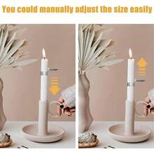 Dpofirs 4 Piezas de Vela Snuffer, Extintor Automático de Velas, Tapón Automático de la Mecha de la Vela, Candle Safety Guard Wick Flame Snuffer para Apagar la Llama de la Vela de Forma - PAGO - Ver 5