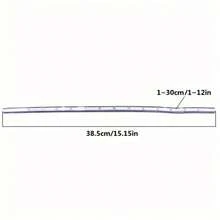 1pc Flexible Curved Ruler, 12 Inch With Inked Edges, For Drawing, Drafting, Engineering, Template Making, Saddle Accessories - Multicolor - View 10