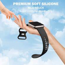 Dây đeo thể thao tương thích với Apple Watch 38mm 40mm 41mm 42mm 44mm 45mm 49mm 46mm, Dây đeo silicon chống nước tương thích với Apple Watch Series 10 9 Ultra 8 7 6 5 4 3 2 1 SE Nam Nữ - Màu Đỏ Sâu - Xem 3