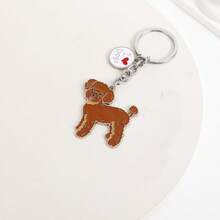 1pc Animal Cute Cartoon Poodle Cartoon Keychain Key Ring Four Seasons Valentine's Day Valentines Car Accessories Bag Charm School Animal Goth Y2k - Multicolor - View 21