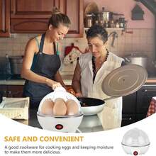 Back To School Season, Back To School Season Selection, Egg Steamer Mini, Multi-Function Egg Cooker, Home Breakfast Egg Cooking Essential, Breakfast Machine Small Appliance, Suitable For Use In The Kitchen, Can Be Used As A Christmas Gift, Send Family And Friends, Back To School Season Selection.Christmas Curated Gifts - White Single Layer Egg Cooker - View 7