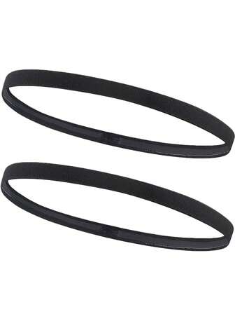 2条装男女通用防滑硅胶运动发带，弹力舒适，适合足球、篮球、跑步、瑜伽等运动