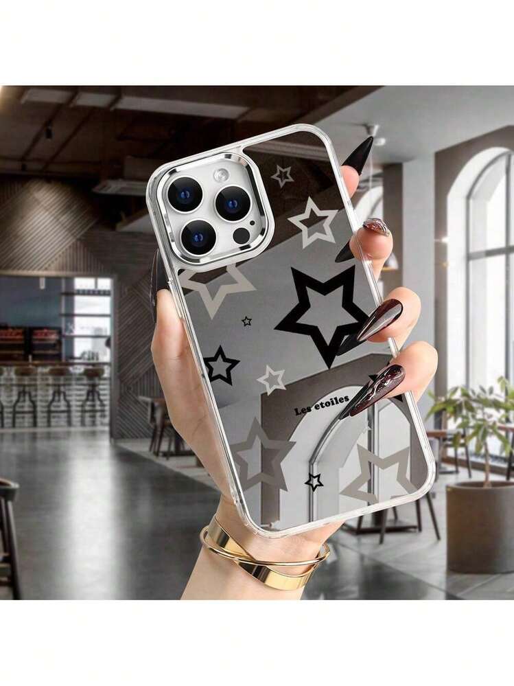 Estuche de Teléfono con Diseño de Estrella Adecuado para  16, 15, 14, 13, 12, 11, XR, Plus, Pro Max, Mini; Ideal para Regalos de Pascua, Navidad, Decoraciones de Halloween, Novia, Novio, Amigos o para ti mismo - Multicolor - Añade 2