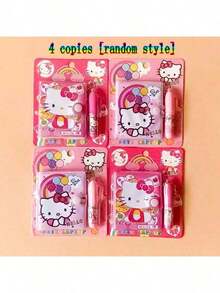 4/1 Pieces,Sanrio Hello Kitty Spiral Notebook - Cute And Thick Cartoon Theme Diary With Simple Design, Distinctive Features, Multiple Colors - Ideal For Schools Or Offices
