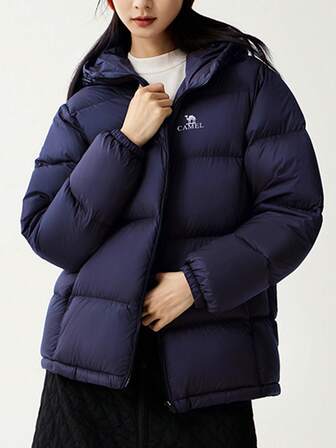 CAMEL CROWN 여성용 다운 재킷, 겨울 후드, 방수, 정전기 방지, 다운 충전재, 따뜻함, 다기능 겉옷