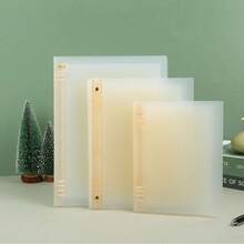 A4/A5/B5 Minimalist PP Transparent Matte Spiral Binder Cover - Binder Cover - View 6