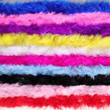 10 Pcs Feather Boas 6.6ft Artificial Fluffy Boas Colorful Feather Boas Rainbow Feather Scarf For Women Costume Party - 黑色 - 查看 4