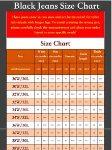 Men's Casual Black Jeans, Suitable For Office, Outdoor Camping, And Daily Wear. Wrinkle-Resistant, Stain-Resistant, Lightweight, And Portable. A Must-Have Gift For Holidays - Black - View 7