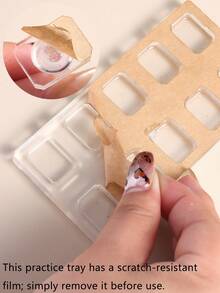 一套椭圆形/长方形亚克力透明美甲练习架，非磁性指甲支架，适合初学者，可用于猫眼凝胶美甲，配有美甲粘土套装、美甲展示工具、DIY美甲沙龙用品