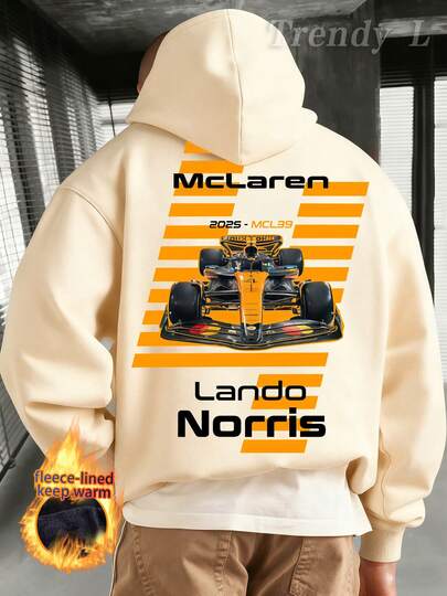 Sports Cool Style Double Sided F1 Racing Graphic Hoodie Spring/Autumn Mens Winter Clothes Mens Clothing Regular Fit  Pocket  Mens Hoodie Apricot Hoodie Men's Holiday Clothes Suitable For Comfortable Wear For Casual,Streetwear,Mens Gifts