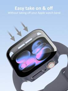 Bộ 2 ốp bảo vệ chống nước tương thích với Apple Watch. Thiết kế 3 trong 1 với khung PC cứng, miếng dán màn hình cường lực và vòng đệm chống nước, cung cấp khả năng bảo vệ toàn diện chống nước, va đập và trầy xước. Tương thích với các mẫu Ultra/11/10/9/8/7/6/5/4/SE, kích thước 40/41/42/44/45/46/49mm. Dễ dàng lắp đặt, cảm ứng nhạy, phù hợp cho cả nam và nữ. - Xám xanh - Xem 5