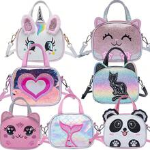 Girls' Mini Crossbody Bag, Cute Handbag Accessory, Dopamine Color Matching, Suitable As Gift For Girls - Children's Cartoon Crossbody Bag - View 3